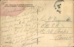 VINTAGE POSTCARD Bnvirons de Barcelonnette collar of Cayolle Cascades of Bachelard