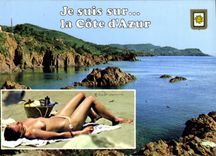 CPM Souvenir De La Cote d'Azur