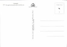 CPM Cannes Vue Generale Prise De la Californie