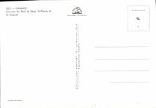 MODERN CARD Cannes a Corner Of the Port the Quay St Pierre And Suquet Boats