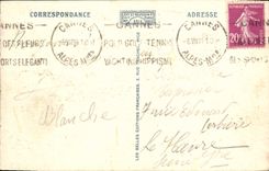 VINTAGE POSTCARD Cannes Gardens And the Mount Knight