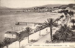 CPA Cannes La Croisette Et Le Mont Chevalier