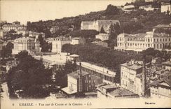 Vista grasa de la POSTAL de la VENDIMIA en el curso y el casino