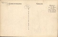 Vista grasa de la POSTAL de la VENDIMIA en el curso y el casino