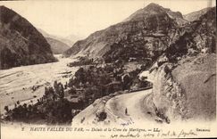 VINTAGE POSTCARD High Valley Of the VAr Daluis And the Summit Of Martigna
