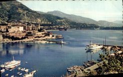 CPM Reflets De La Cote d'Azur Principaute De Monaco Vue Sur Le Port Et Monte Carlo