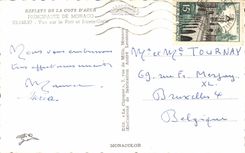 CPM Reflets De La Cote d'Azur Principaute De Monaco Vue Sur Le Port Et Monte Carlo