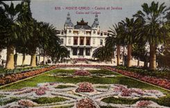 VINTAGE POSTCARD Monte Carlo Casino And Gardens