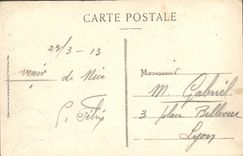 La POSTAL de la VENDIMIA Niza Prise del castillo inscribe los pinos