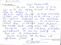 POSTAL MODERNA Niza azul de las dimensiones la caminata del inglés