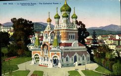 CPA Nice La Cathedrale Russe Russie Russia