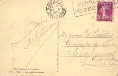 VINTAGE POSTCARD Artistic Dimension of Azure Nice Seen On the Walk