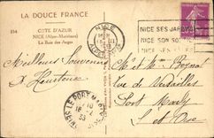 CPA La Douce France Cote d'Azur Nice La Baie Des Anges