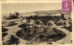 CPA Nice Le palais de la jetee et les jardins Albert 1er