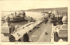 CPA Nice Vue Panoramique Sur La Promenade Des Anglais