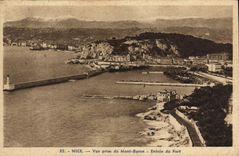 CPA Nice Vue Prise Du Mont Boron Entree Du Port
