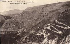 CPA Les Lacets Du Col De Braus Route De Nice En Italie