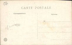 VINTAGE POSTCARD Ardeche Illusteee Ruins Of the Castle De Rochebonne