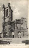 CPA Troyes La Cathedrale Saint Pierre Et Saint Paul