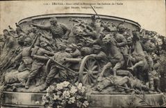 CPA Troyes Haut Relief Du Monument Des Enfants De l'Aube
