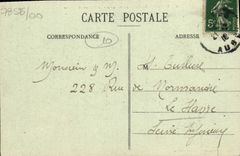 VINTAGE POSTCARD Low Troyes Relief Of the Monument Of the Children Of the Paddle