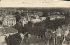 VINTAGE POSTCARD Northern Troyes Panorama Seen from of the Madeleine