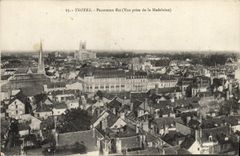 VINTAGE POSTCARD Troyes Panorama Is Seen from of the Madeleine