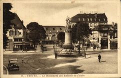 CPA Troyes Le Monument Des Enfants De l'Aube