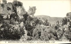 CPA Montpellier Le Vieux La Chaise Du Diable