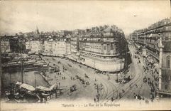 CPA Marseille La Rue De La Republique