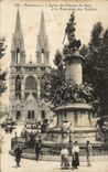 CPA Marseille L'Eglise St Vincent De Paul Et LeMonument Des Mobiles