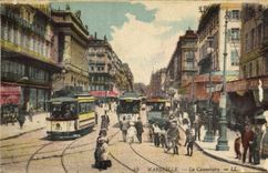 CPA Marseille La Cannebiere Tramways