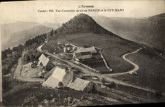 CPA L'Auvergne Cantal Vue d'Ensemble De Col De Nerom Et Le Puy Mary