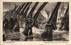 VINTAGE POSTCARD La Rochelle Richelieu On the Pier Of the La Rochelle