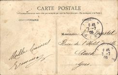 POSTAL Royan de la VENDIMIA el nuevo Sinning de los pescados de Quay