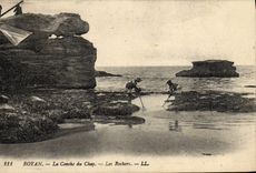CPA Royan La Conche Du Chay Les Rochers Peche 