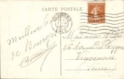 Puerta santa Guillermo de la catedral de Bourges de la POSTAL de la VENDIMIA