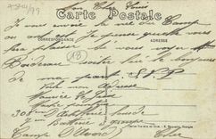 VINTAGE POSTCARD Camp of Avord View Plane Aviation