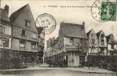 Jardín público de Bourges de la POSTAL de la VENDIMIA de las casas de las mujeres mayores de Gordaine del lugar