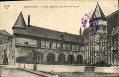 POSTAL Bourges de la VENDIMIA la pequeña universidad vista del paraíso de la calle