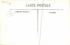 Panorama de Bourges de la POSTAL de la VENDIMIA de Bourges visto del corazón de Jacques del paladar