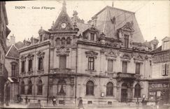 VINTAGE POSTCARD Dijon Savings bank