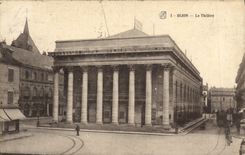 VINTAGE POSTCARD Dijon the Theater