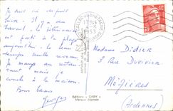 MODERN CARD Callac View Street of the doors Train station