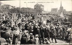 CPA La Clarte Procession du 15 aout