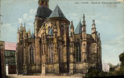 VINTAGE POSTCARD Dinan Apse of I' Eglise Saint Saver