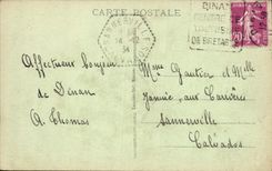 VINTAGE POSTCARD Dinan Apse of I' Eglise Saint Saver