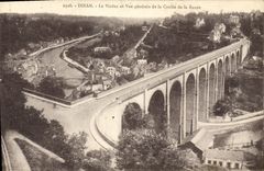 VINTAGE POSTCARD Dinan the Viaduct and View of Run the Rancid one