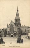 VINTAGE POSTCARD Dinan Church Saint Saver