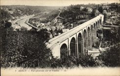 CPA Dinan Vue generale sur le Viaduc